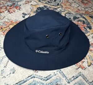 Columbia Blue Nylon Wide Brim Sun Hat Size S/M